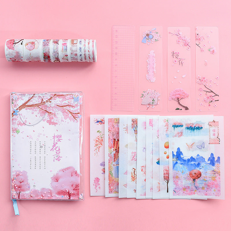 Fairy World Journal Stationery Gift Set, Oil Painting Hardcover Journal,  Washi Tapes, Stickers, and More for Enchanting Journaling Adventures