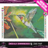 Emerald Hummingbird by Zeb Hall |  Diamond Painting