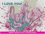I Love You! (American Sign Language) by EloiseArt | Diamond Painting