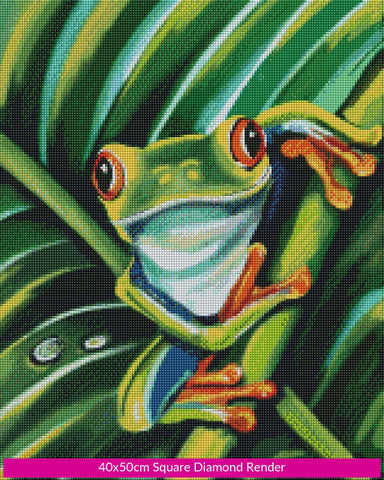Palm Frog by Kath Legdin | Diamond Painting