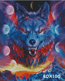Luna Wolf  | SIGNATURE Design |  Diamond Painting - Treasure Studios Art