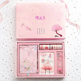 Pink Cherry Blossom Journal / Washi tape / Paper Gift Box Set