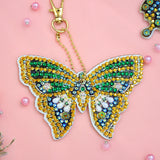 Set of 5 Butterfly | Key Chains | Diamond Painting - Treasure Studios Art