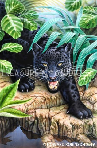 Black Panther by Howard Robinson | Diamond Painting - Treasure Studios Art