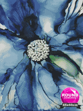 Blue Ink Flower by Ruth West | Diamond Painting