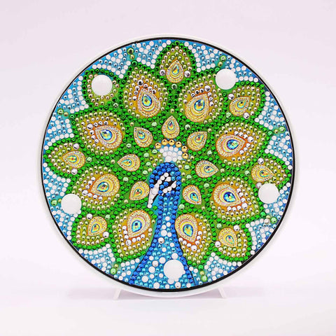 Peacock | LED Light | Diamond Painting - Treasure Studios Art