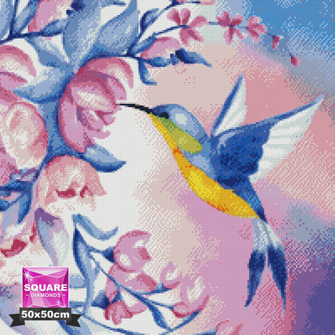 Watercolor Hummingbird  | SIGNATURE Design |  Diamond Painting