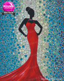 Lady in Red by Deborah Malcolm Art | Diamond Painting