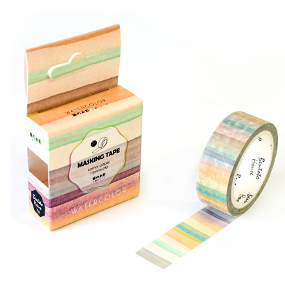 Washi Tape Watercolor Painting 