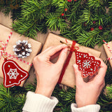 Set of 10 Christmas Pendant or Gift Tag | Diamond Painting - Treasure Studios Art