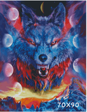 Luna Wolf  | SIGNATURE Design |  Diamond Painting - Treasure Studios Art