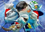 Ocean Christmas Selfie : by Howard Robinson | Diamond Painting - Treasure Studios Art
