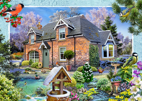 Snowdrop Cottage by Howard Robinson | Diamond Painting