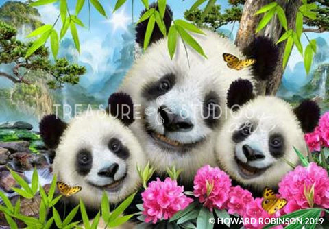 Panda Selfie by Howard Robinson | Diamond Painting - Treasure Studios Art