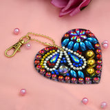 Set of 5 Hearts | Key Chains | Diamond Painting - Treasure Studios Art