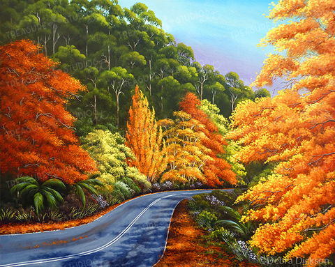 Autumn in the Dandenongs  by Debra Dickson | Diamond Painting