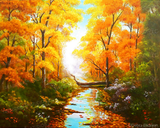 Autumn Pathway  by Debra Dickson | Diamond Painting