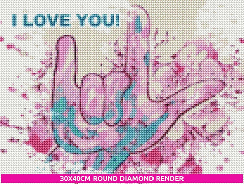 Love You Diamond Dot