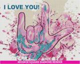I Love You! (American Sign Language) by EloiseArt | Diamond Painting
