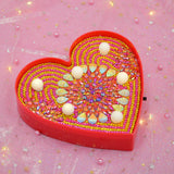 Flower Heart | LED Light | Diamond Painting - Treasure Studios Art