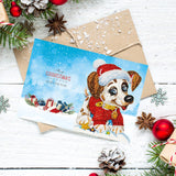 Set of 8 Cute Animal Christmas Cards | Diamond Painting - Treasure Studios Art