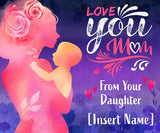 Love you Mom Flowers - Daughter - CUSTOMIZED NAME | SIGNATURE Design |  Diamond Painting