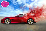 Red Sports Car Explosion | SIGNATURE | Diamond Painting - Treasure Studios Art