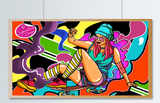 Skater Chick  | SIGNATURE |  Diamond Painting - Treasure Studios Art