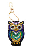 Set of 5 Owls | Key Chains | Diamond Painting - Treasure Studios Art