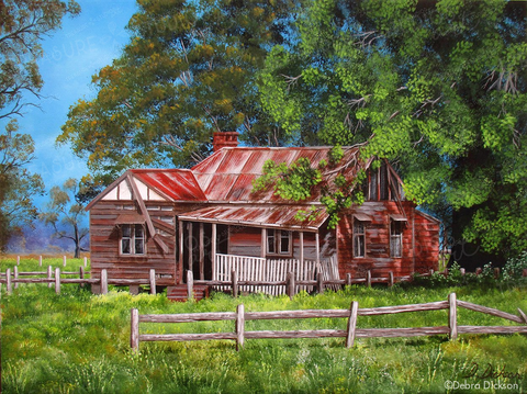 Abandoned old Farmhouse by Debra Dickson | Diamond Painting
