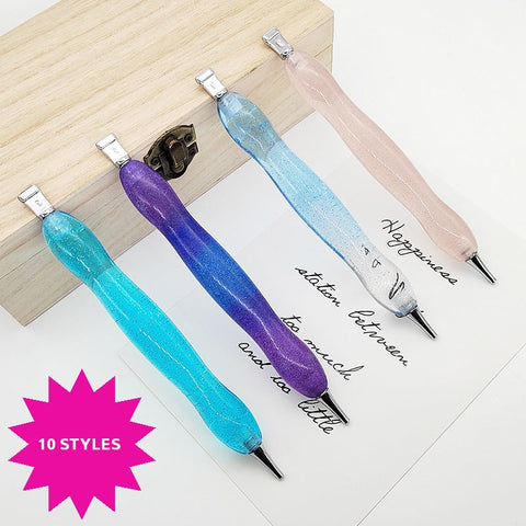 Resin Drill Pen with 6 metal placers