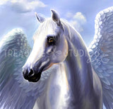 Pegasus of the Skies by Polina Bivsheva | Diamond Painting - Treasure Studios Art