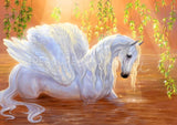 Bathing Pegasus by Polina Bivsheva | Diamond Painting - Treasure Studios Art